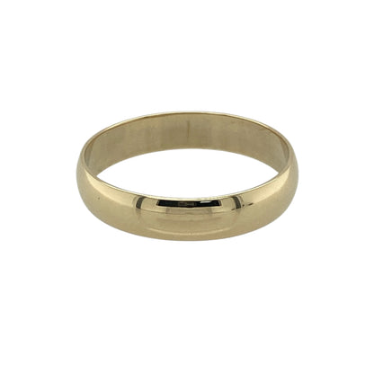 9ct Gold 4mm Wedding Band Ring
