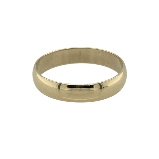 9ct Gold 4mm Wedding Band Ring