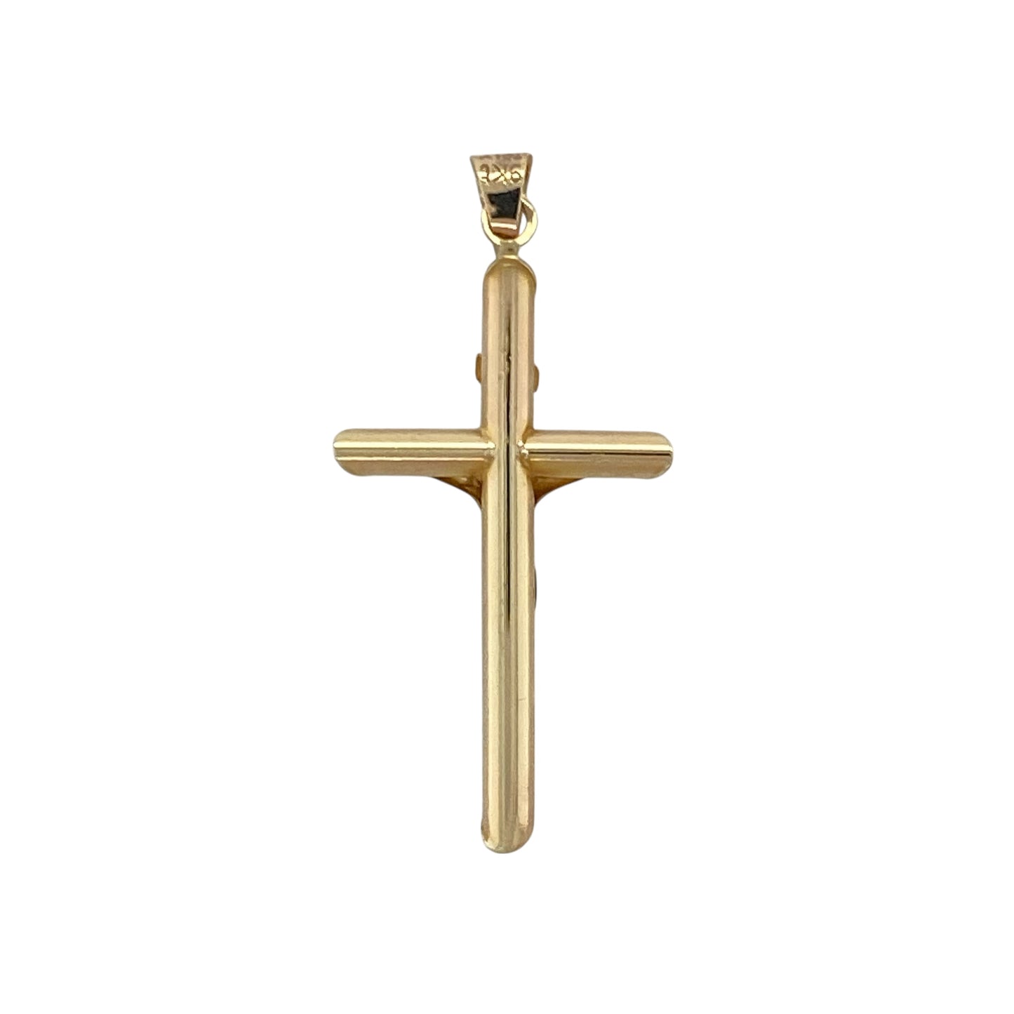 Bring meaningful symbolism and classic golden shine to your collection with this pre-owned 9ct yellow gold crucifix pendant—an elegant piece offering timeless faith and refined simplicity.

Design: This pendant features a traditional crucifix shape with a smooth, polished finish, creating a clean and meaningful look suitable for everyday wear.
Material: Made from 9-carat yellow gold, the warm tone enhances the pendant’s classic form and radiant appearance.
