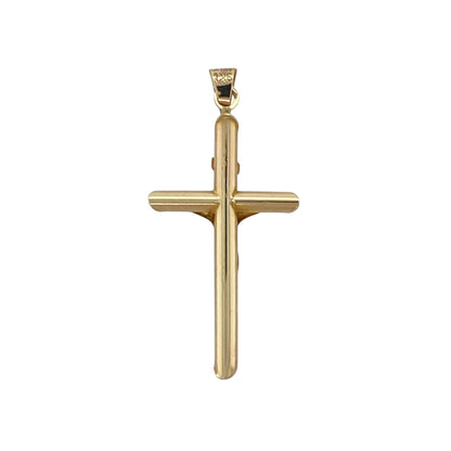 Bring meaningful symbolism and classic golden shine to your collection with this pre-owned 9ct yellow gold crucifix pendant—an elegant piece offering timeless faith and refined simplicity.

Design: This pendant features a traditional crucifix shape with a smooth, polished finish, creating a clean and meaningful look suitable for everyday wear.
Material: Made from 9-carat yellow gold, the warm tone enhances the pendant’s classic form and radiant appearance.