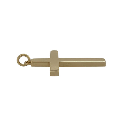 9ct Gold Plain Cross Pendant