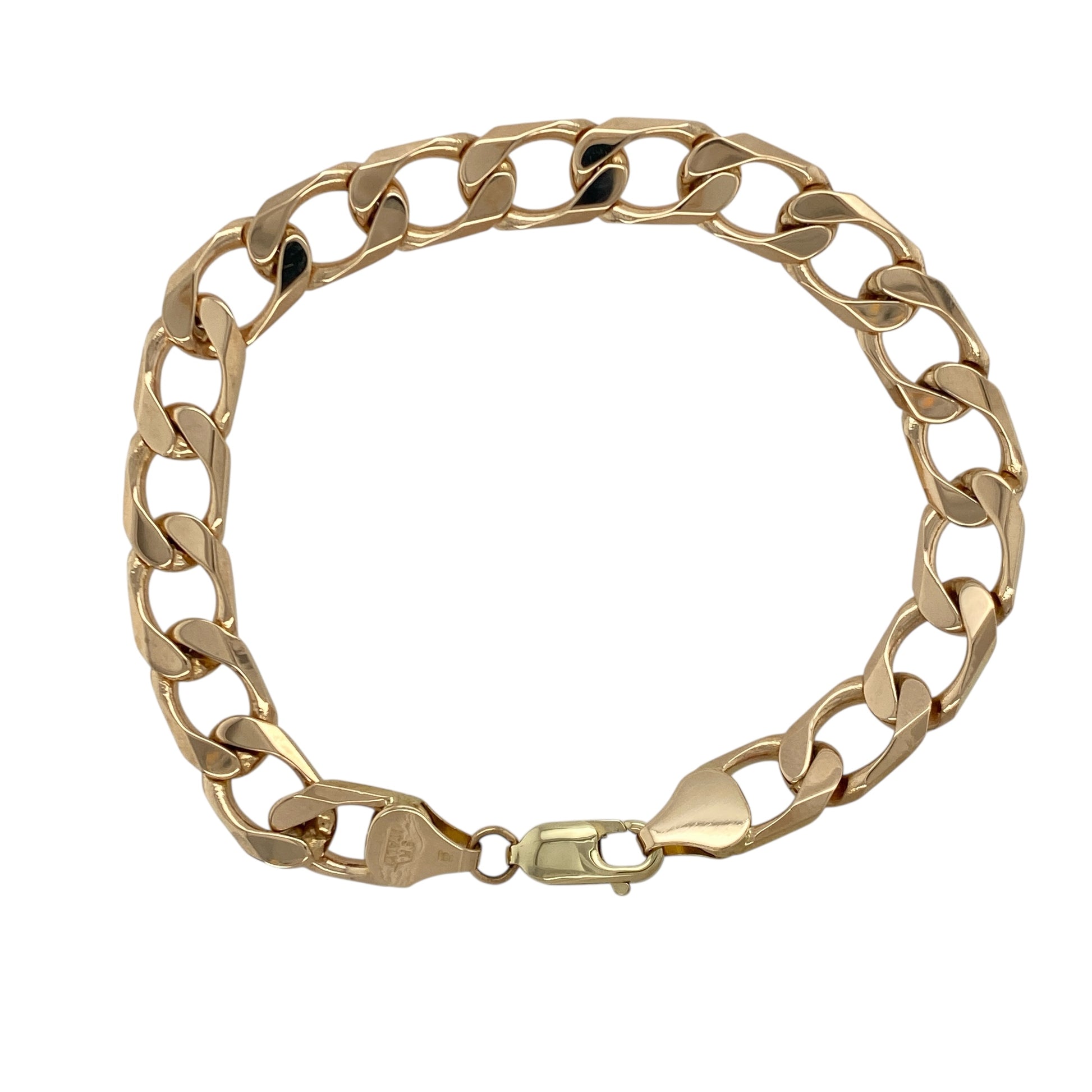 9ct Gold 8" Curb Bracelet