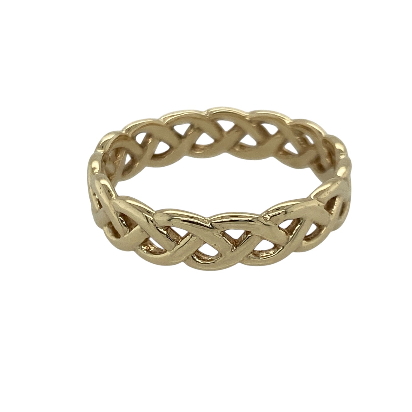 9ct Gold Open Celtic Knot Band Ring