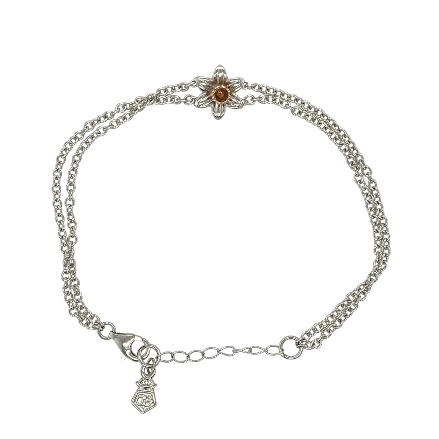 925 Silver Clogau 6.5" - 8" Daffodil Bracelet
