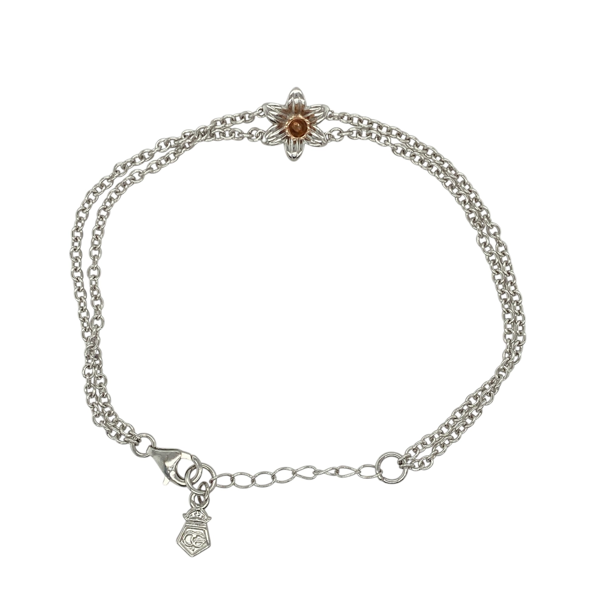 925 Silver Clogau 6.5" - 8" Daffodil Bracelet