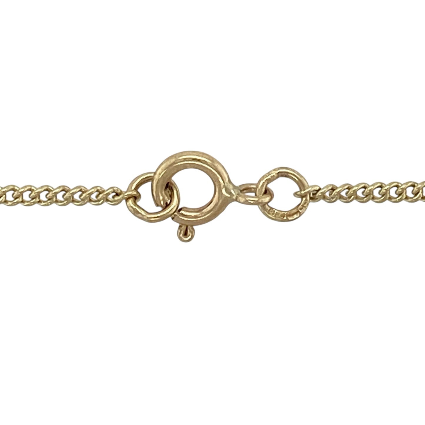 9ct Gold Diamond & Tanzanite Set Swirl 18" Necklace