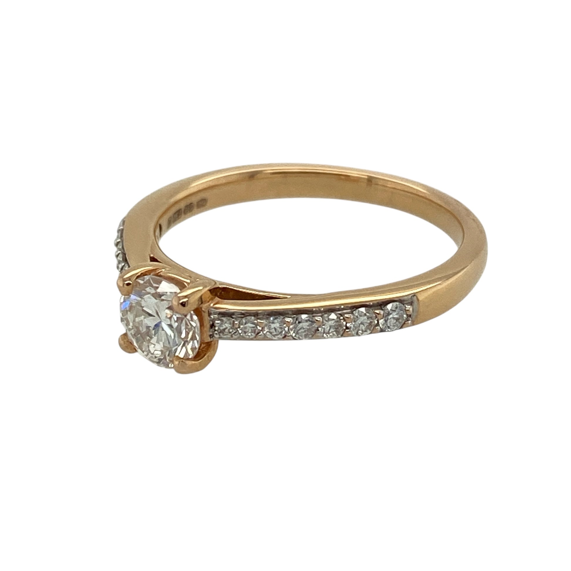 Bring timeless sparkle and refined elegance to your jewellery collection with this new 9ct yellow gold diamond solitaire ring — a classic piece enhanced with bright, modern detail.

Design: The ring features an impressive central diamond of approximately 0.50ct, complemented by diamond-set shoulders that add extra brilliance and sophistication.
Material: Made from 9ct yellow gold, the polished finish enhances the warm tone of the band and beautifully contrasts with the sparkle of the diamonds.