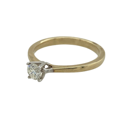 Bring timeless brilliance and elegant simplicity to your jewellery collection with this new 9ct yellow gold diamond solitaire ring — a classic piece with refined sparkle.

Design: The ring features an approximately 0.34ct brilliant-cut diamond at the centre, offering bright, eye-catching fire in a traditional solitaire style.
Material: Made from 9ct yellow gold, the polished finish enhances the warm tone of the band and beautifully complements the diamond’s natural radiance.
