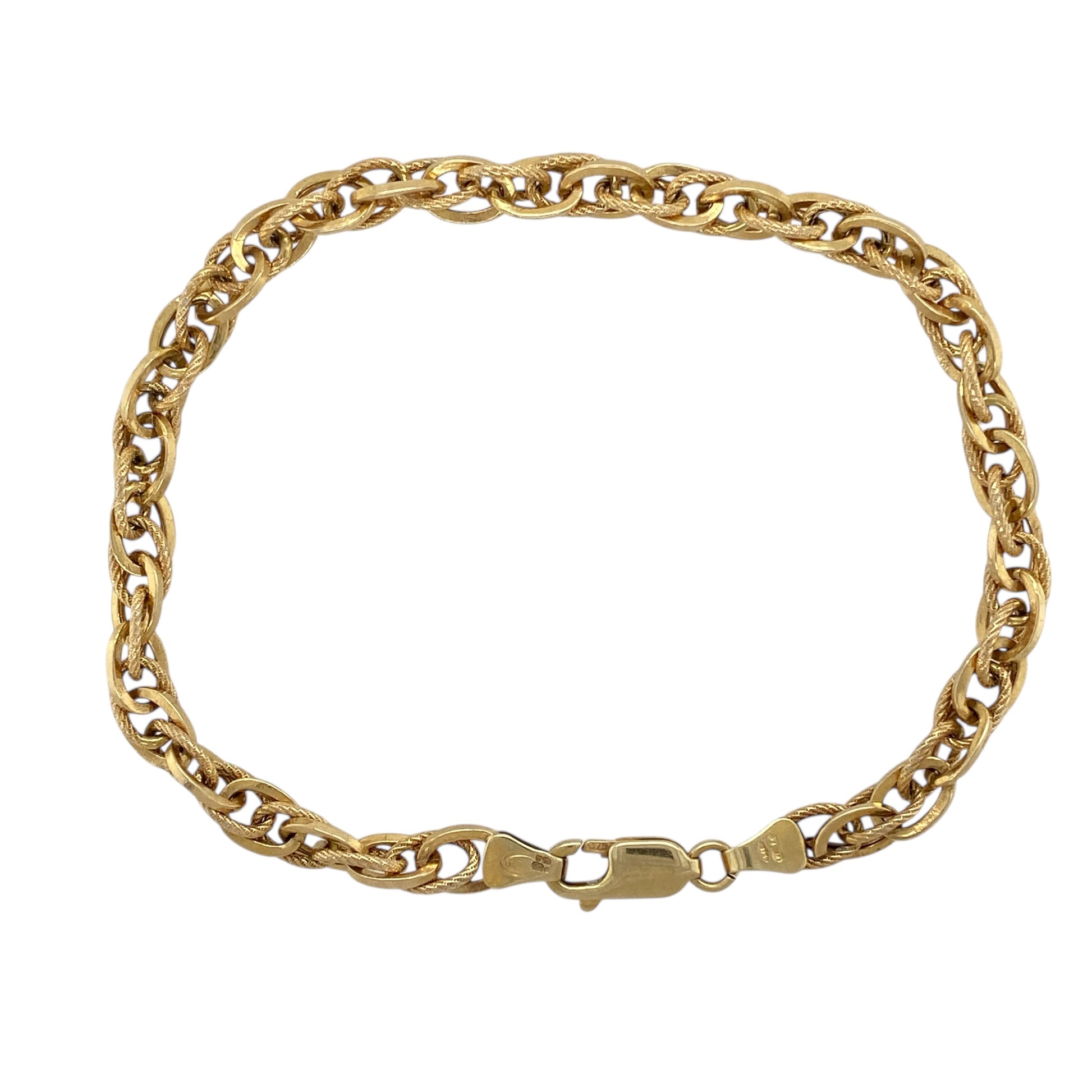 9ct Gold 7.75" Prince of Wales Bracelet