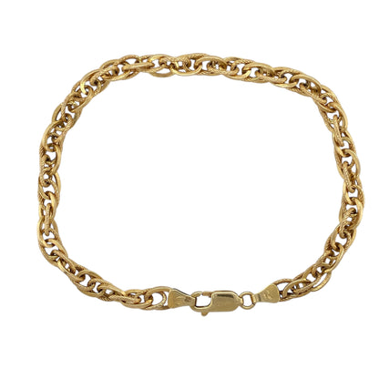 9ct Gold 7.75" Prince of Wales Bracelet