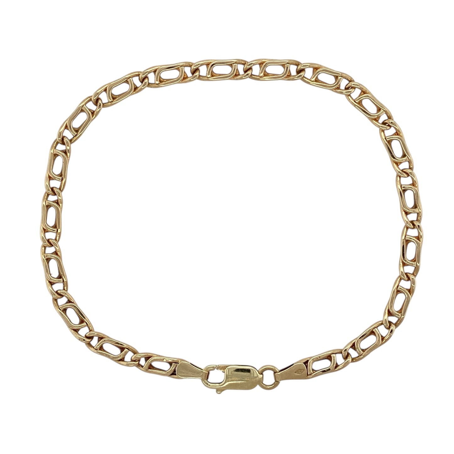 9ct Gold 8" Double Curb Bracelet