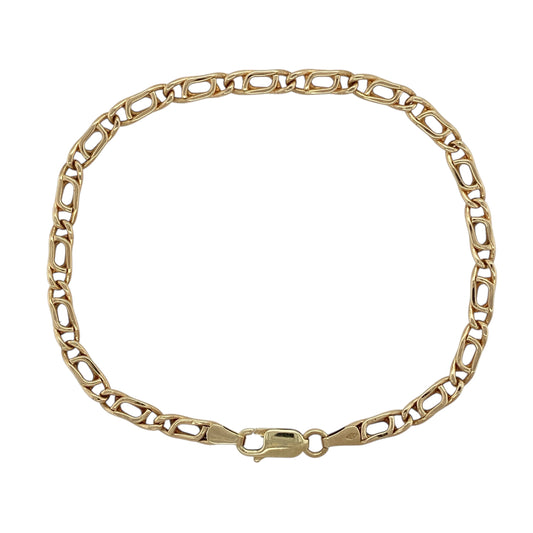 9ct Gold 8" Double Curb Bracelet