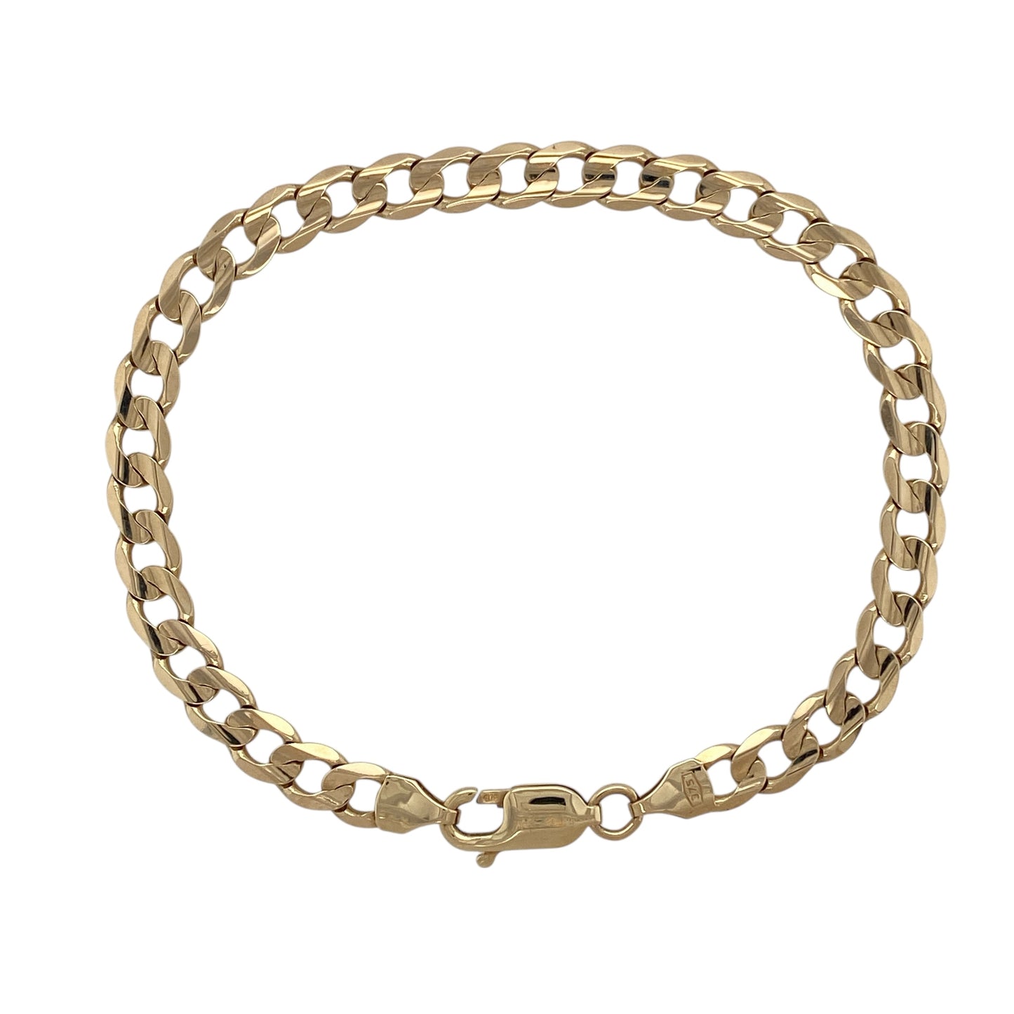 9ct Gold 8" Curb Bracelet