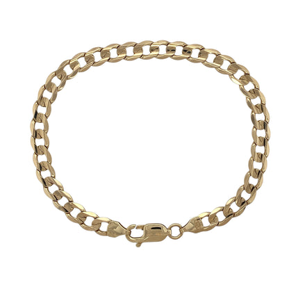 9ct Gold 8" Curb Bracelet