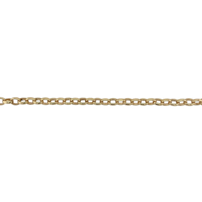 9ct Gold 28" Oval Link Belcher Chain