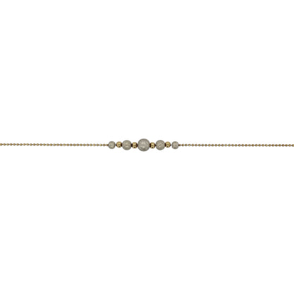 9ct Gold 17" Sparkle Ball Necklace
