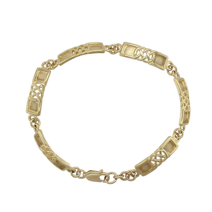 9ct Gold 6.75" Celtic Knot Bracelet