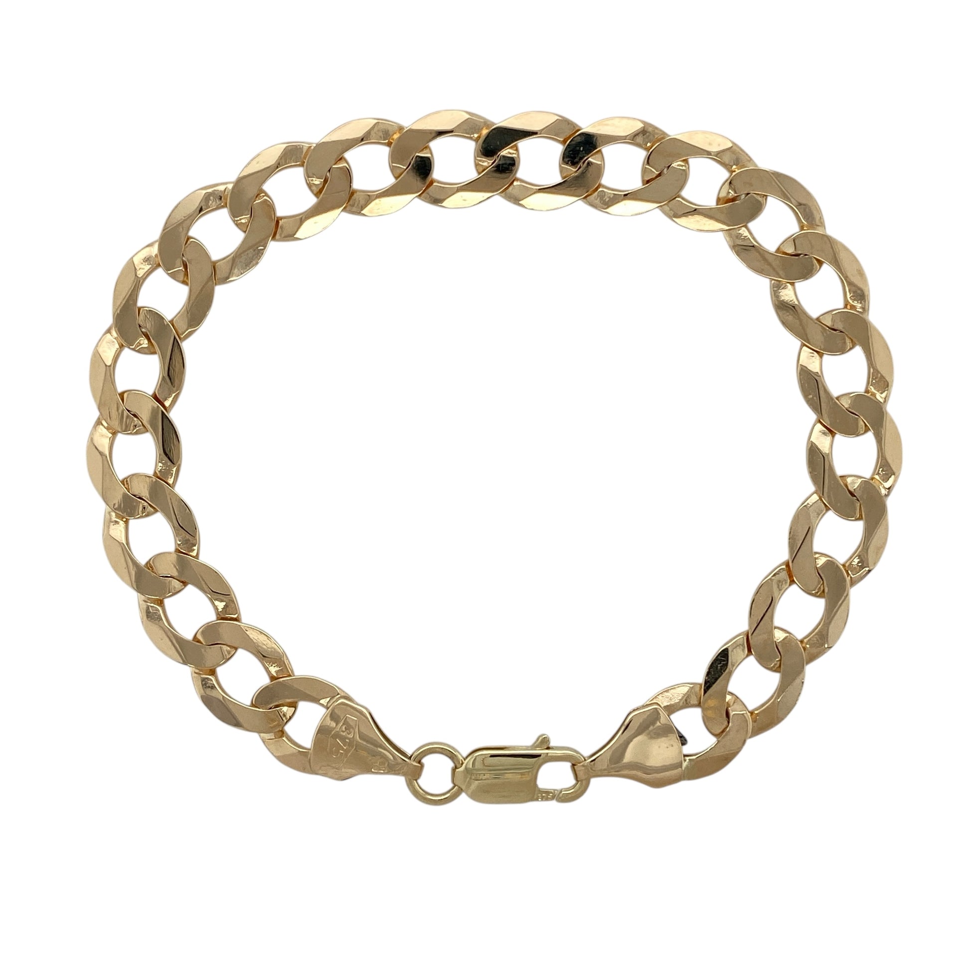 9ct Gold 8" Curb Bracelet