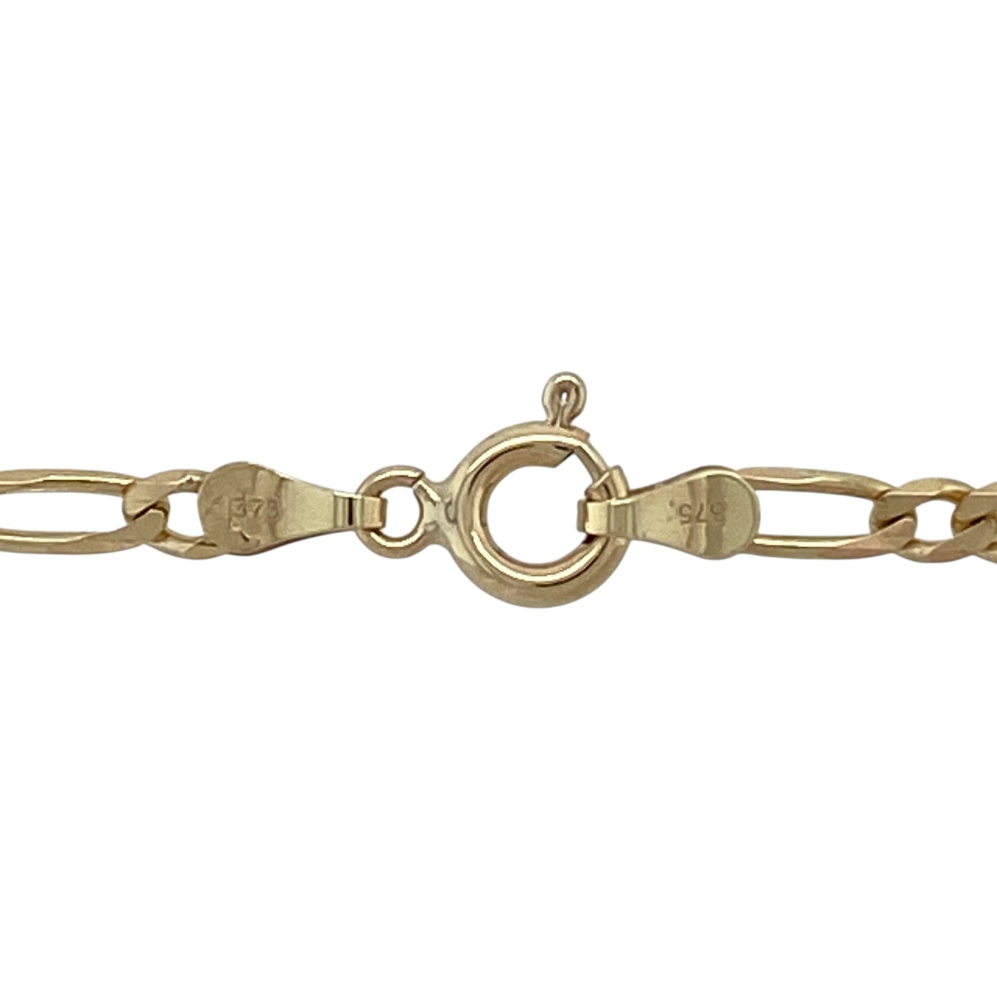 Bring subtle style and extended length versatility to your jewellery collection with this pre-owned 9ct yellow gold Figaro chain, a classic design suited to relaxed everyday wear or layering.

Design: The chain features the traditional Figaro link pattern with alternating short and long links, creating a recognisable and timeless look. With an approximate link width of 2mm, it offers a fine and understated profile.