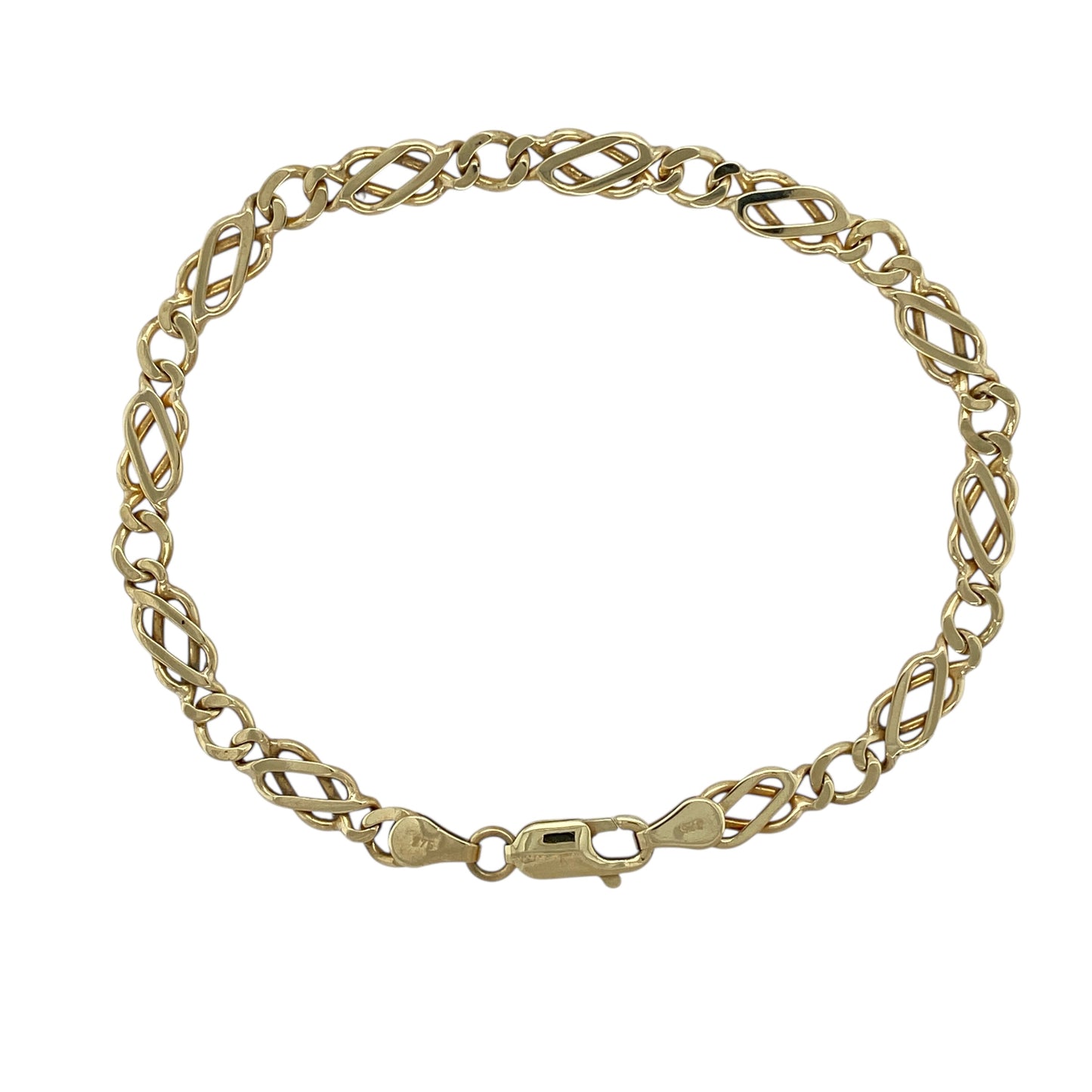 9ct Gold 7.5" Celtic Knot Bracelet