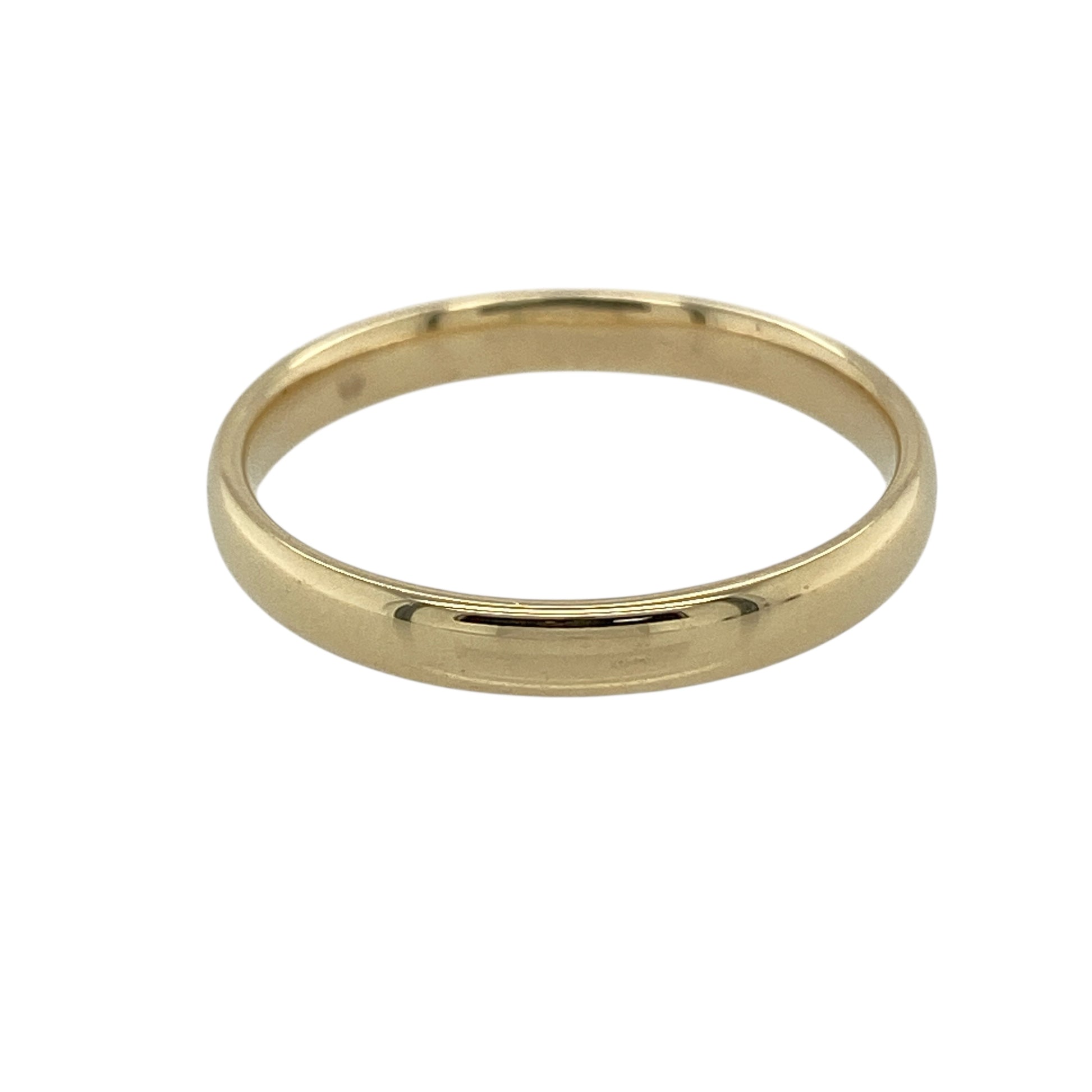 9ct Gold 3mm Wedding Band Ring