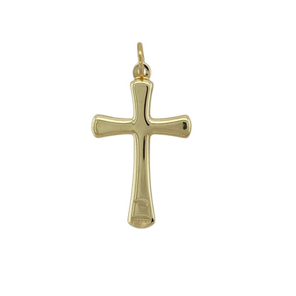 Bring timeless simplicity and meaningful style to your jewellery collection with this pre-owned 9ct yellow gold plain polished cross pendant, a classic design with understated elegance.

Design: The pendant features a traditional cross shape with a smooth, polished finish, offering a clean and minimalist look.
Material: Made from polished 9-carat yellow gold, the warm tone enhances the simple and refined character of the piece.