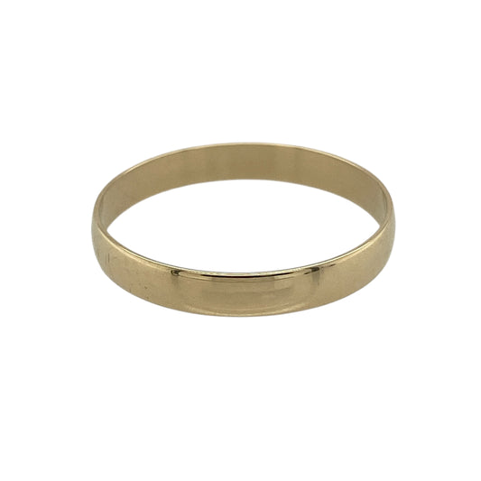 9ct Gold 3mm Wedding Band Ring