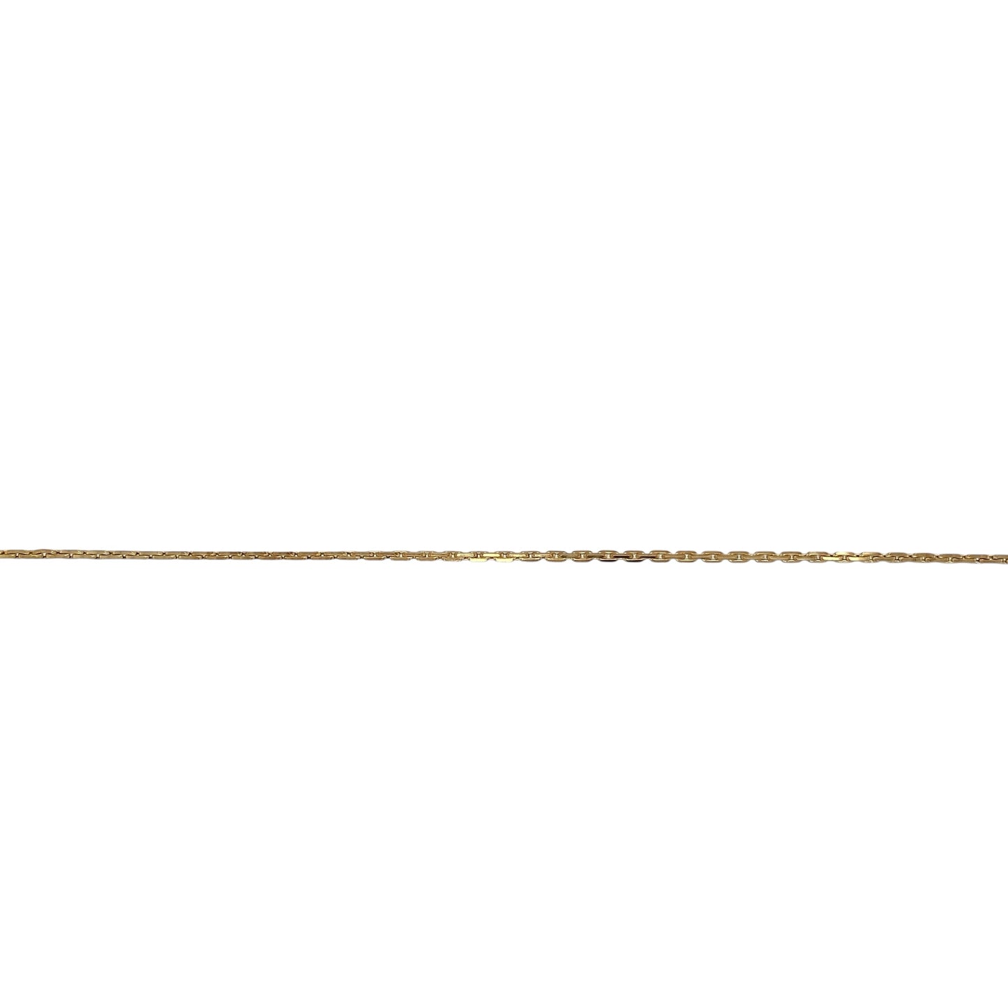 9ct Gold 18" Close Link Faceted Belcher Chain