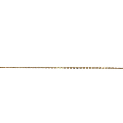 9ct Gold 18" Close Link Faceted Belcher Chain