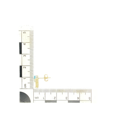 9ct Gold Diamond & Blue Topaz Set Stud Earrings