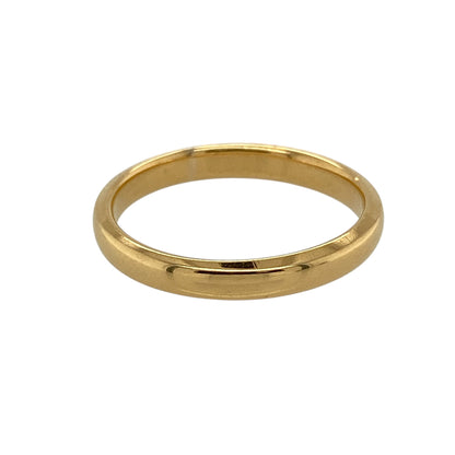 22ct Gold 3mm Wedding Band Ring
