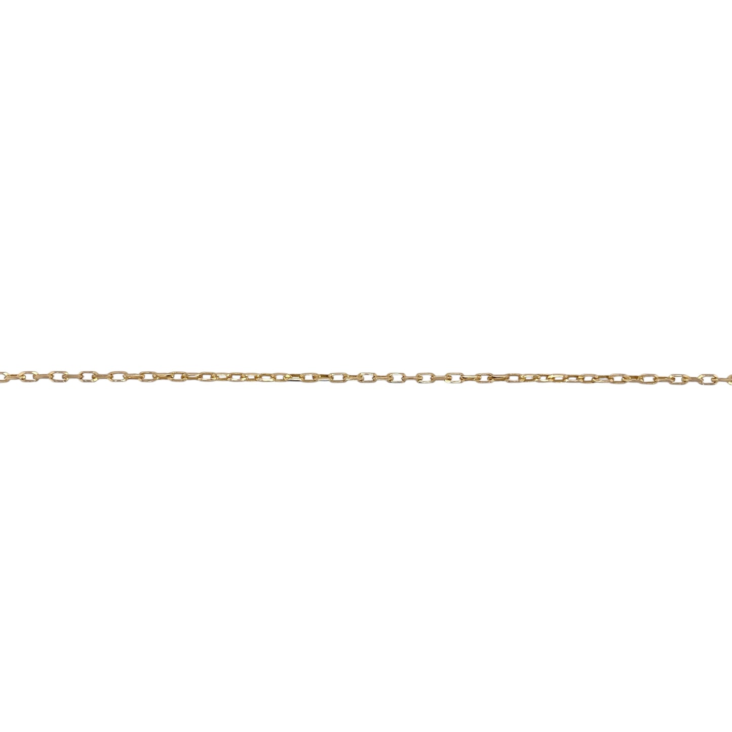 9ct Gold 20" Oval Faceted Belcher Chain
