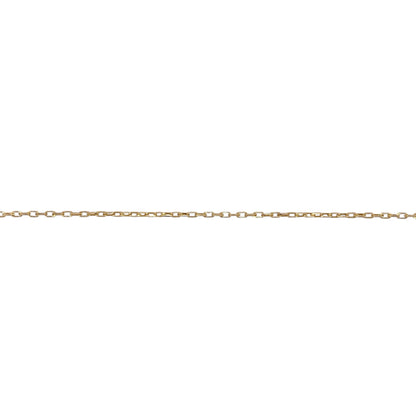 9ct Gold 20" Oval Faceted Belcher Chain