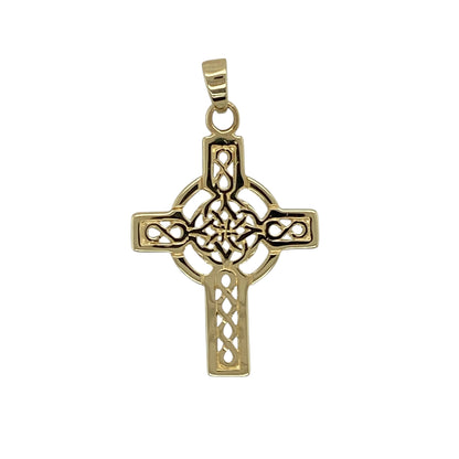 Bring meaningful symbolism and timeless style to your jewellery collection with this pre-owned 9ct yellow gold Celtic cross pendant, a classic piece rich in heritage and tradition.

Design: This pendant features the iconic Celtic cross design, symbolising faith, eternity, and heritage, presented in a clean and traditional style.
Material: Made from 9-carat yellow gold, the warm polished finish enhances the detail of the cross and gives it lasting appeal.