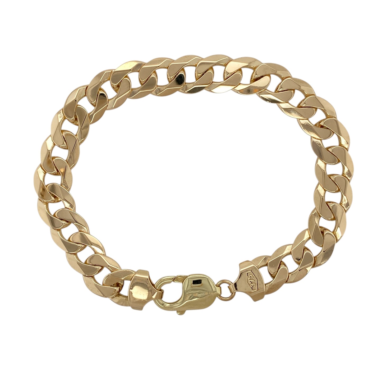 9ct Gold 8.5" Curb Bracelet