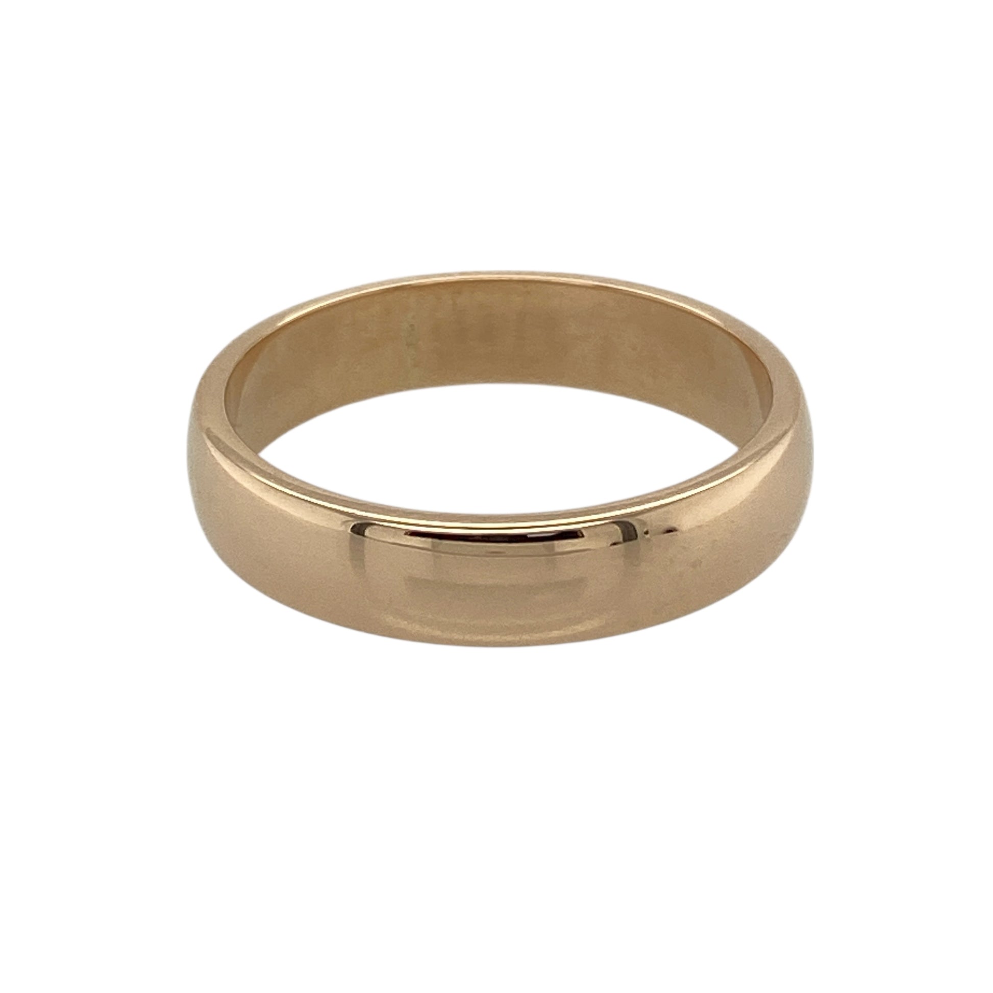 9ct Welsh Gold 4mm Wedding Band Ring