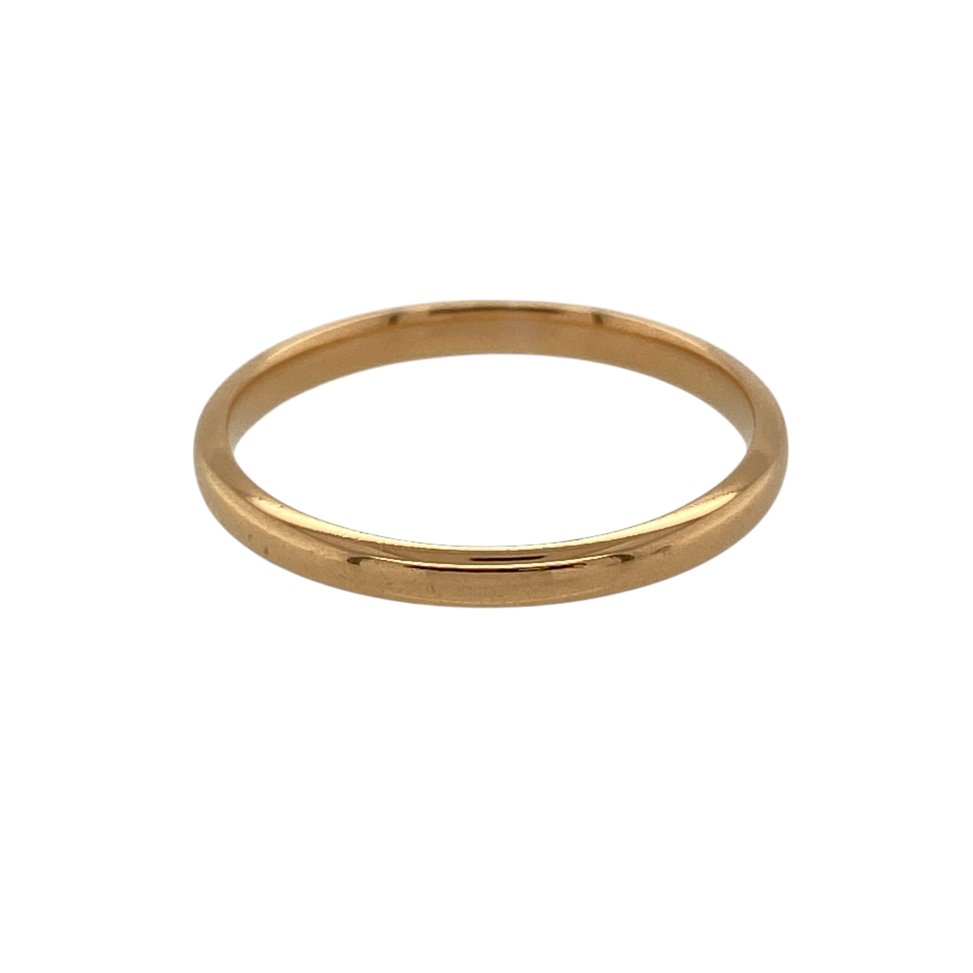 22ct Gold 2mm Wedding Band Ring
