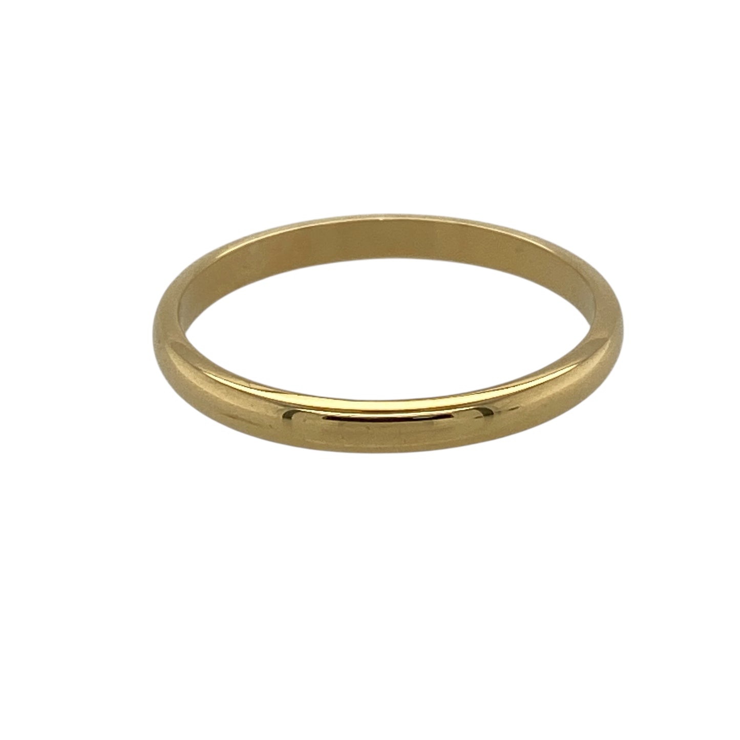 18ct Gold 2mm Wedding Band Ring