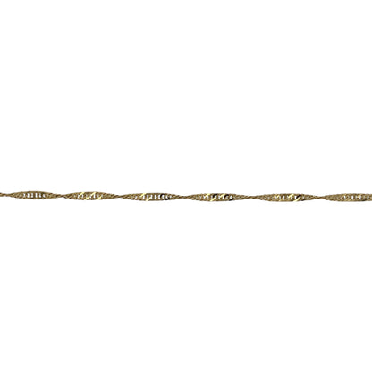 9ct Gold 30" Singapore Chain