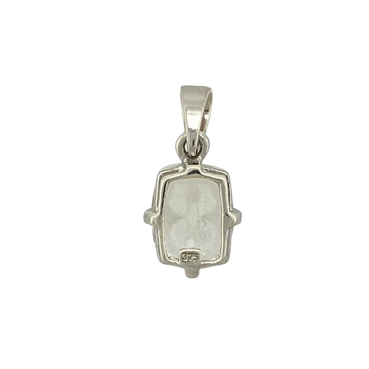 Bring clean lines and subtle sparkle to your jewellery collection with this pre-owned 9ct white gold cubic zirconia set rectangle pendant, offering a modern and elegant design—perfect for everyday wear or minimalist styling.

Design: The pendant features a rectangular shape accented with cubic zirconia, creating a sleek and refined look with understated brilliance.
