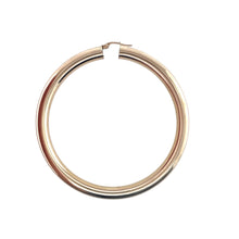 Load image into Gallery viewer, 9ct Gold Large Tubular Hoop Creole Earrings
