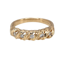 Load image into Gallery viewer, 9ct Gold &amp; Diamond Set Band Ring

