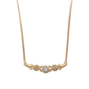 9ct Gold & Diamond Set 18" Necklace