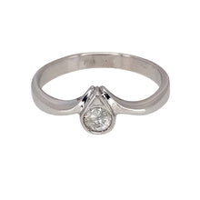 Load image into Gallery viewer, 18ct White Gold &amp; Diamond Set Wishbone Ring
