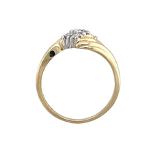 Load image into Gallery viewer, 9ct Gold &amp; Diamond Set Twist Cluster Ring
