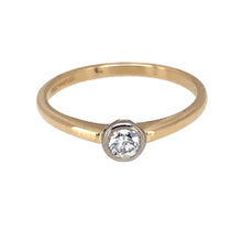 Load image into Gallery viewer, 9ct Gold &amp; Diamond Set Solitaire Ring
