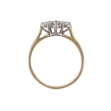 Load image into Gallery viewer, 9ct Gold &amp; Cubic Zirconia Set Cluster Ring
