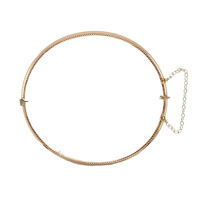 9ct Welsh Gold Hinged Bangle