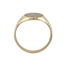 Load image into Gallery viewer, 9ct Gold Plain Brushed Oval Signet Ring
