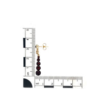 Load image into Gallery viewer, 9ct Gold &amp; Garnet Set Dropper Earrings
